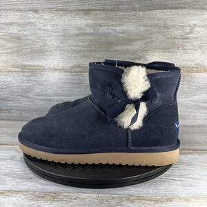 Koolaburra by UGG Women's Victoria Mini Blue sheepskin sockliner Boots Size 9